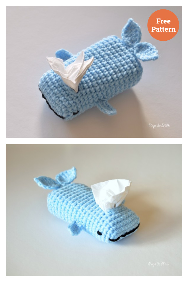 Whale Tissue Cozy Free Crochet Pattern