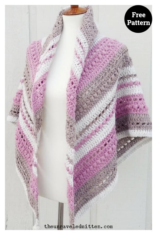 What You Love Triangle Shawl Free Crochet Pattern