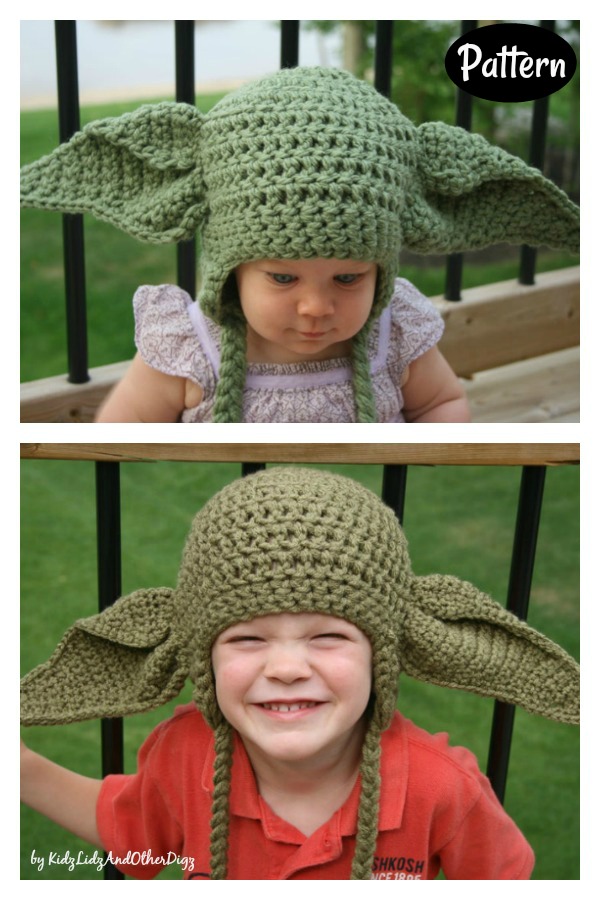 Yoda Inspired Hat Crochet Pattern