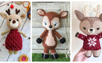10+ Amigurumi Christmas Reindeer Crochet Patterns