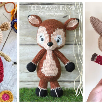 10+ Amigurumi Christmas Reindeer Crochet Patterns