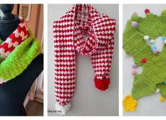 10+ Christmas Scarf Crochet Patterns 10+ Christmas Scarf Crochet Patterns