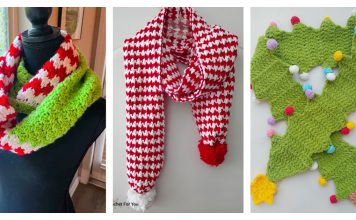 10+ Christmas Scarf Crochet Patterns