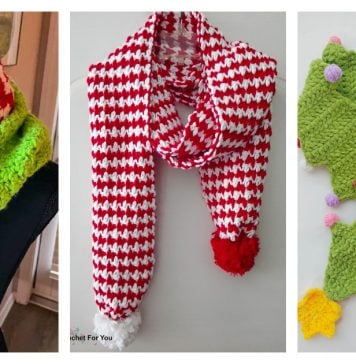 10+ Christmas Scarf Crochet Patterns