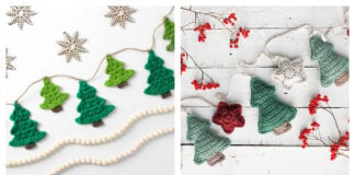 10+ Christmas Tree Garland Crochet Patterns