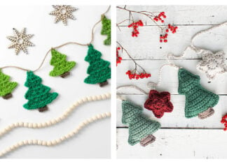 10+ Christmas Tree Garland Crochet Patterns