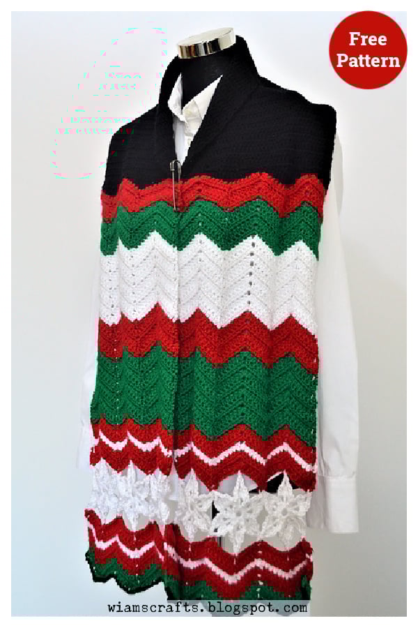 All About Christmas Scarf Free Crochet Pattern