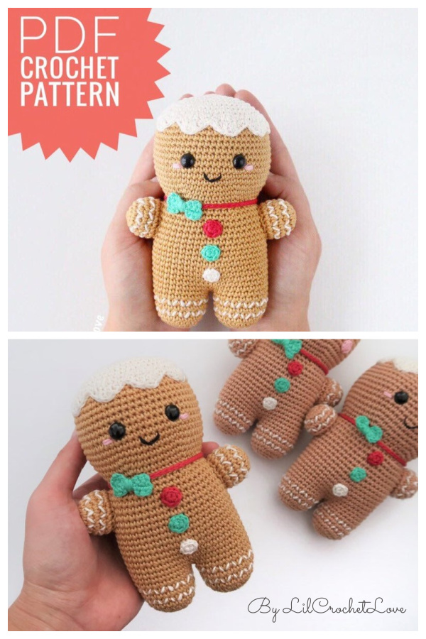 Amigurumi Gingerbread Man Crochet Pattern