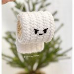 Angry Toilet Paper Ornament Free Crochet Pattern