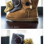 Baby Button Boots Free Crochet Pattern