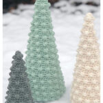 Bobble Christmas Trees Crochet Pattern