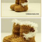 Booties with the Fur Free Crochet Pattern and Video Tutorial