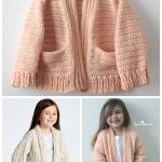 Chill Time Child’s Cardigan Free Crochet Pattern