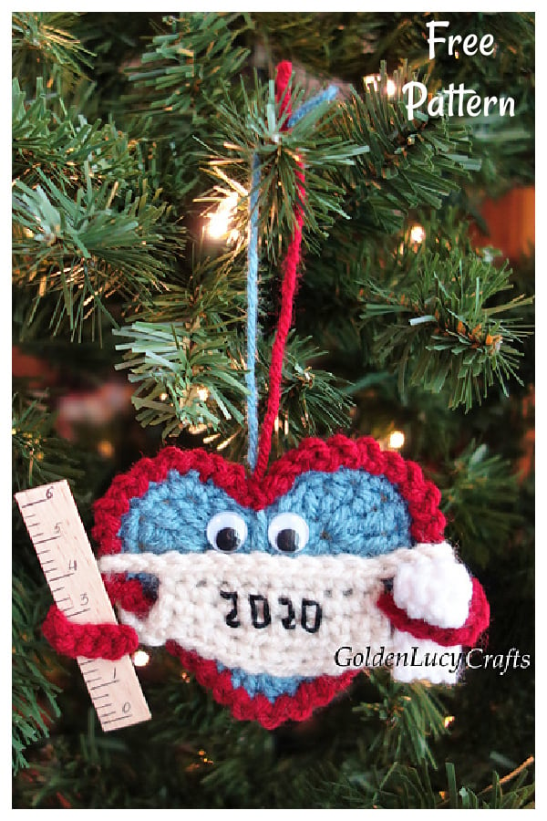 Christmas 2020 Ornament Free Crochet Pattern