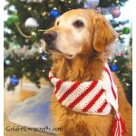 Christmas Dog Scarf Free Crochet Pattern