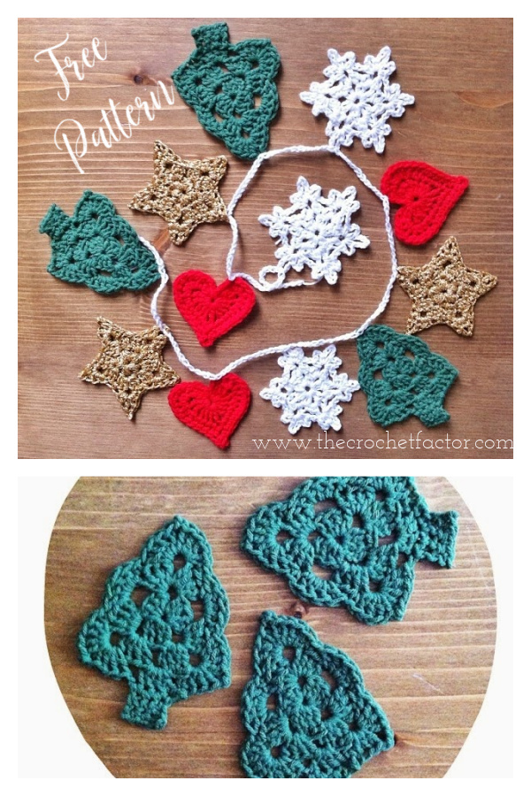 Christmas Garland Free Crochet Pattern