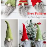 Christmas Gnome Bottle Topper Free Crochet Pattern