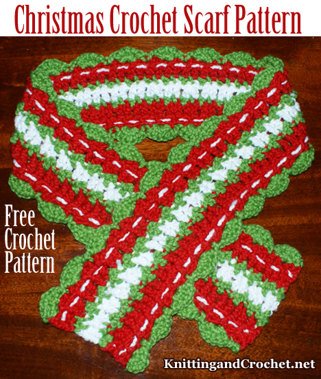 Christmas Scarf Free Crochet Pattern