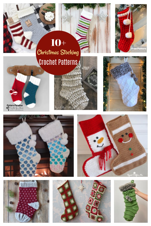Waffle Christmas Stocking Free Crochet Pattern