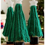 Christmas Tree Bottle Topper Free Crochet Pattern