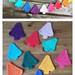 Christmas Tree Bunting Free Crochet Pattern