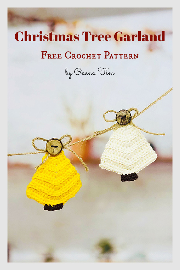 Christmas Tree Garland Free Crochet Pattern