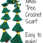 Christmas Tree Scarf Free Crochet Pattern