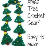 Christmas Tree Scarf Free Crochet Pattern