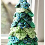 Crocodile Stitch Christmas Tree Free Crochet Pattern