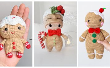 Gingerbread Man Amigurumi Crochet Patterns