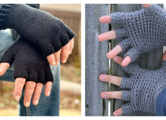 Half Finger Gloves Free Crochet Pattern