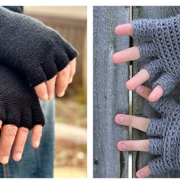 Half Finger Gloves Free Crochet Pattern