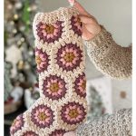 Hexagon Stocking Free Crochet Pattern