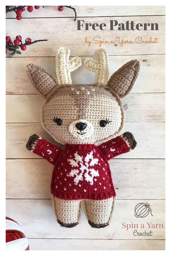Holiday Deer Free Crochet Pattern