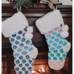Joyful Textures Christmas Stocking Free Crochet Pattern