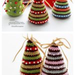 Little Colorful Christmas Trees Crochet Pattern