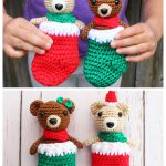 Mini Bear in Stocking Free Crochet Pattern