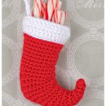 Mini Christmas Stocking Free Crochet Pattern