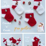 Mini Christmas Stocking Free Crochet Pattern