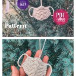 Mini Mask Christmas Ornament Crochet Pattern