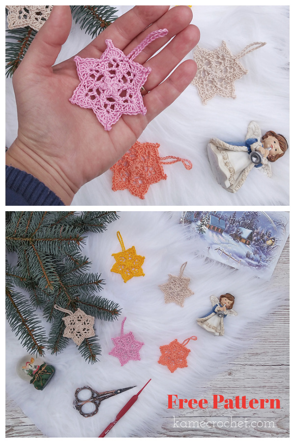 Mini Stars Free Crochet Pattern