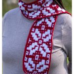 Mosaic Nordic Star Scarf Free Crochet Pattern