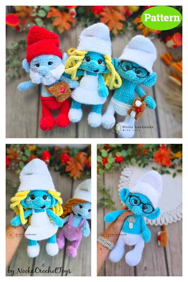 My Blue Family Amigurumi Crochet Pattern