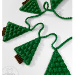 Pine Tree Garland Free Crochet Pattern