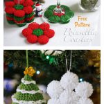 Poinsettia Coasters or Ornament Free Crochet Pattern