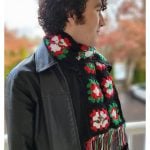 Poinsettia Scarf Free Crochet Pattern