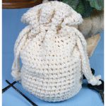 Round Base Drawstring Bag Free Crochet Pattern