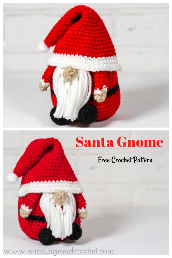Santa Gnome Free Crochet Pattern 