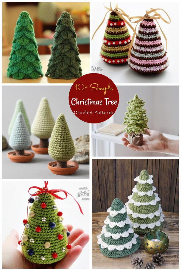 10+ Simple Christmas Tree Crochet Patterns 