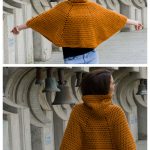 The Alessa Cowl Neck Poncho Crochet Pattern